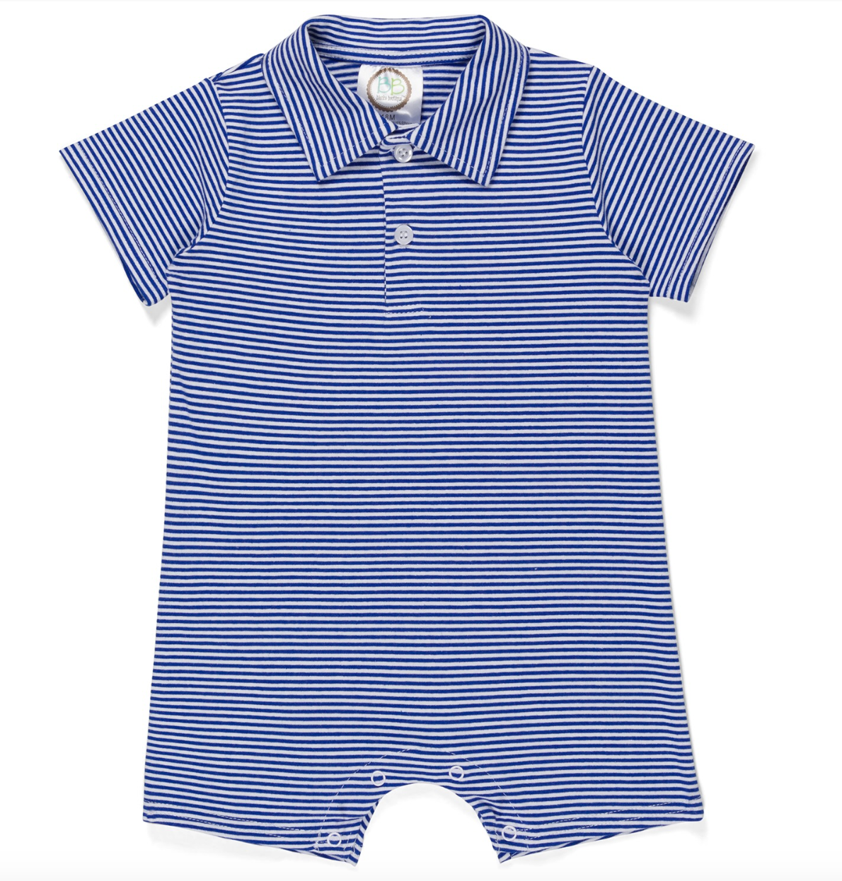 Monogrammed Polo Rompers for Baby Boys