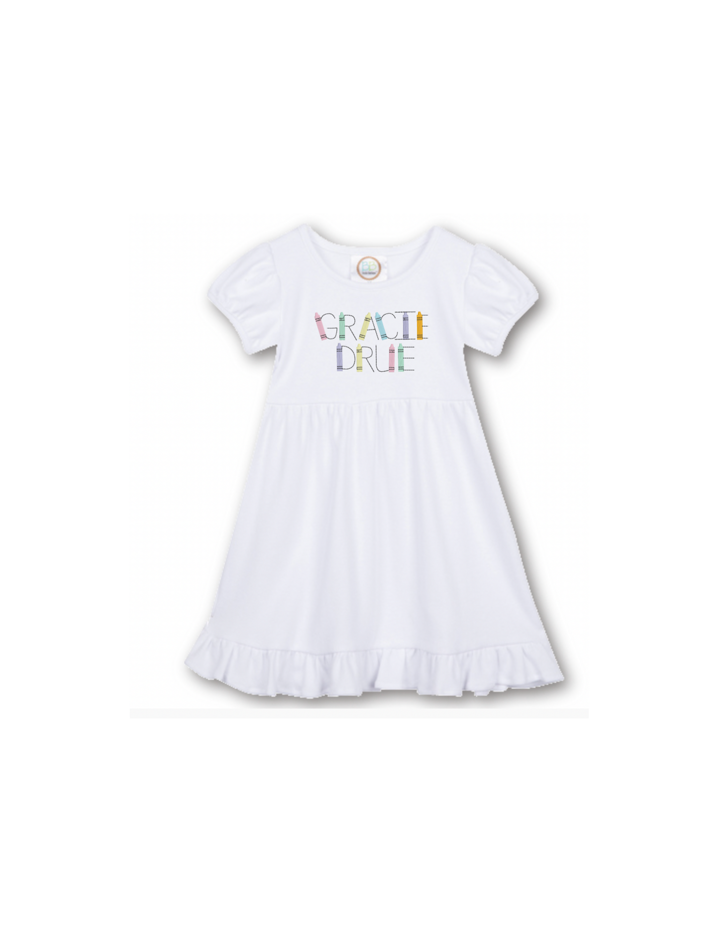 B2S Crayon Name Font Design
