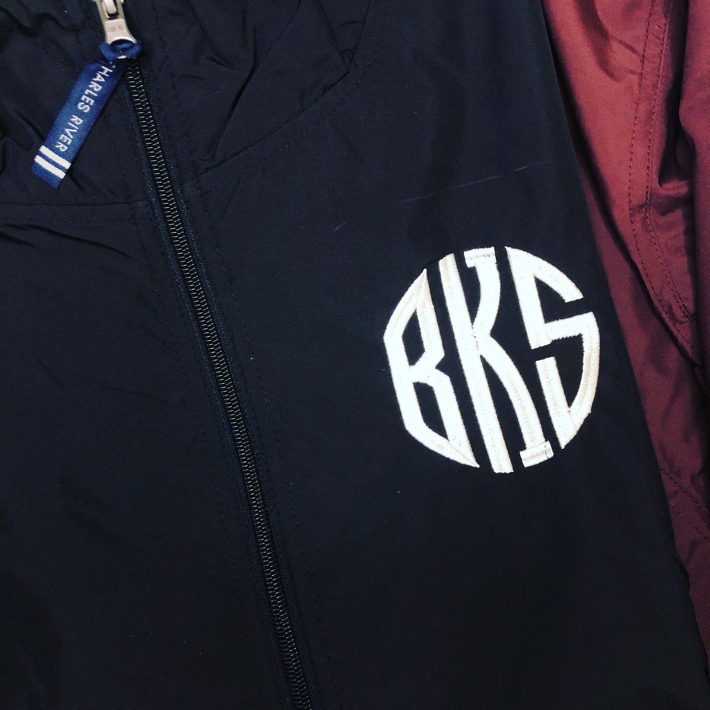 Monogrammed Windbreaker