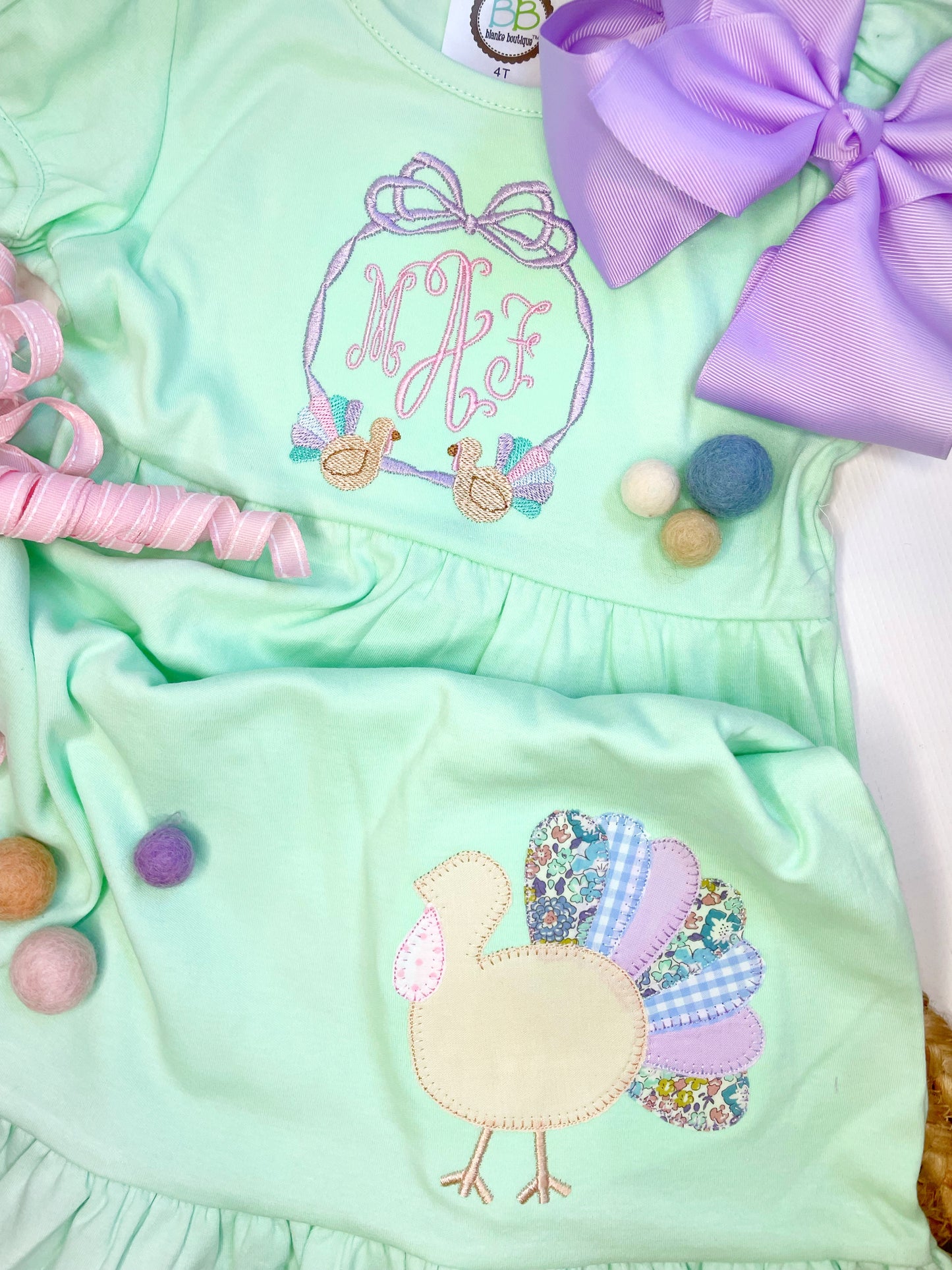 Thanksgiving Turkey Dress In Pastels