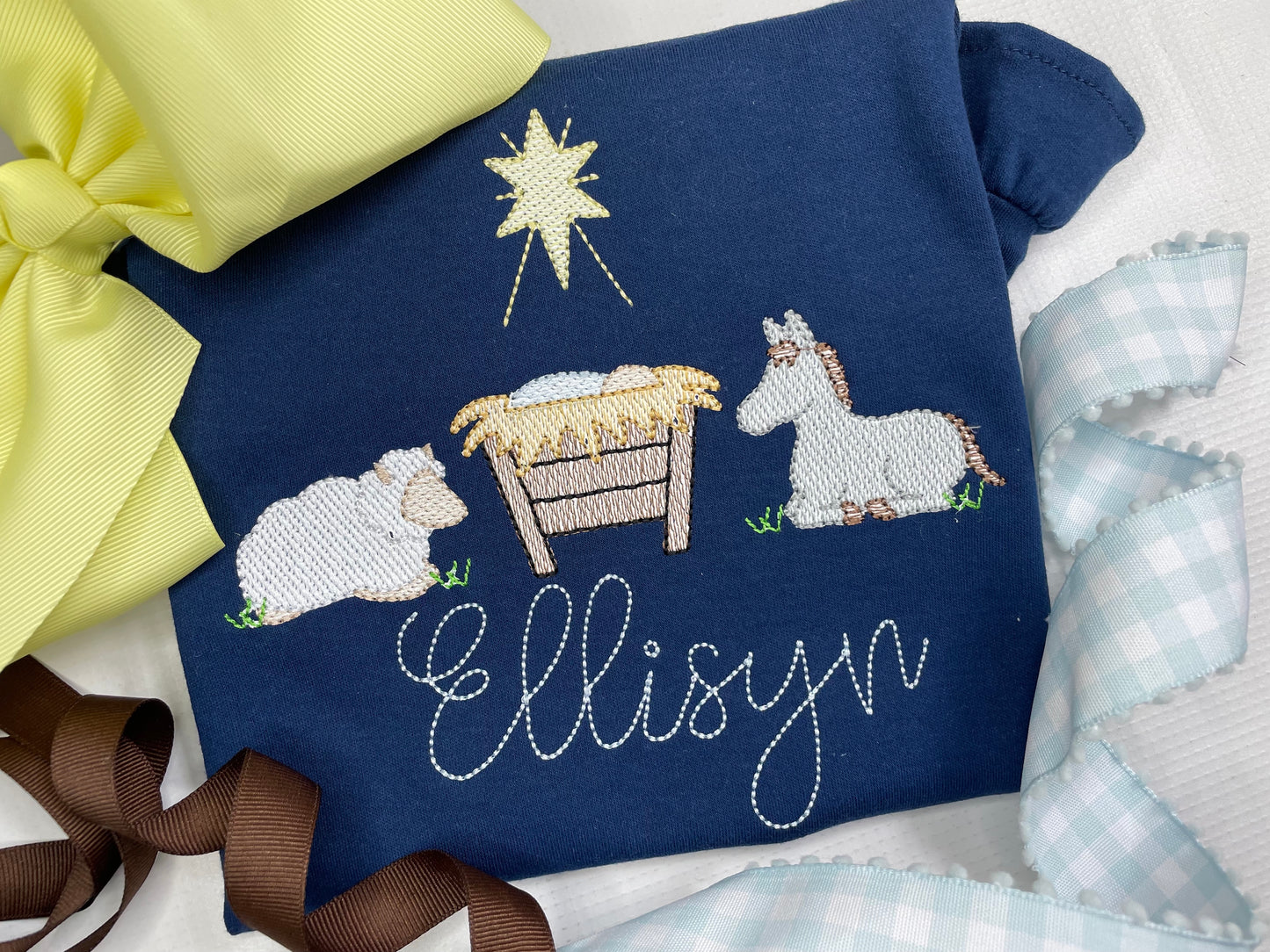 Nativity & Animals Sketch Design