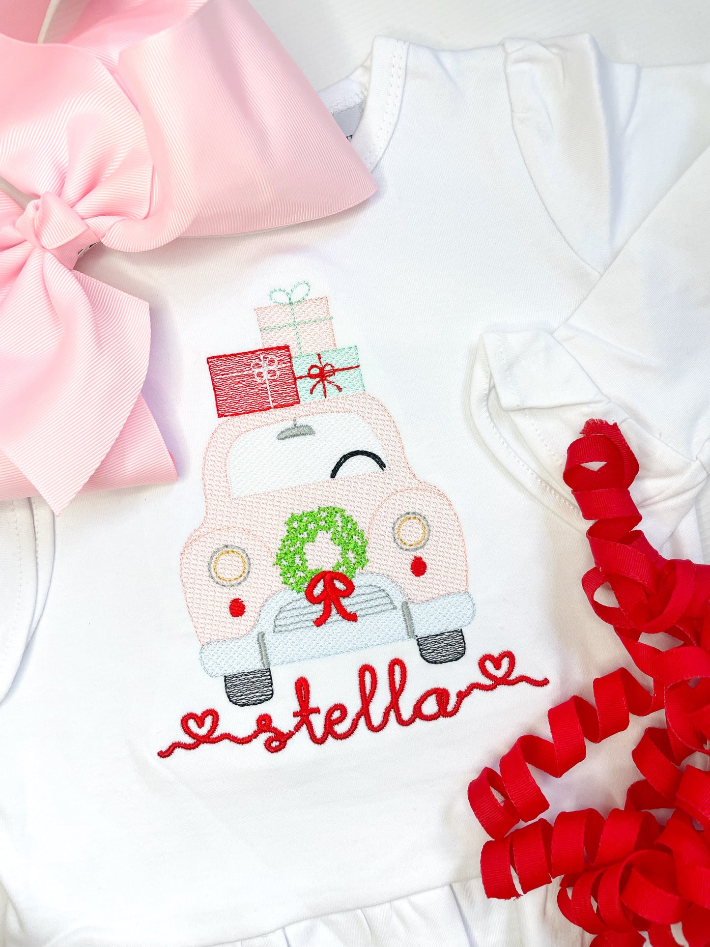 Pink Christmas Car & Gifts