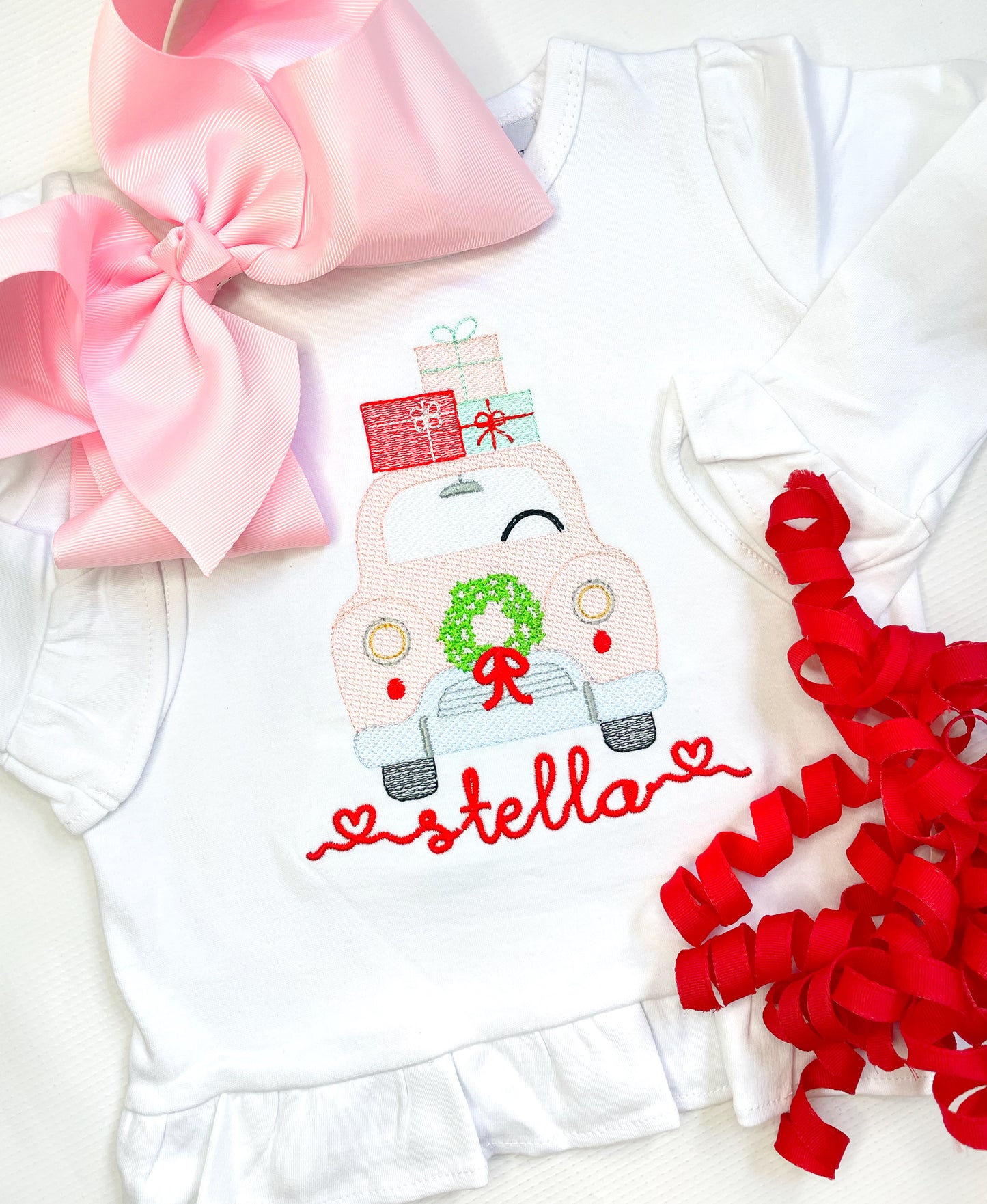 Pink Christmas Car & Gifts