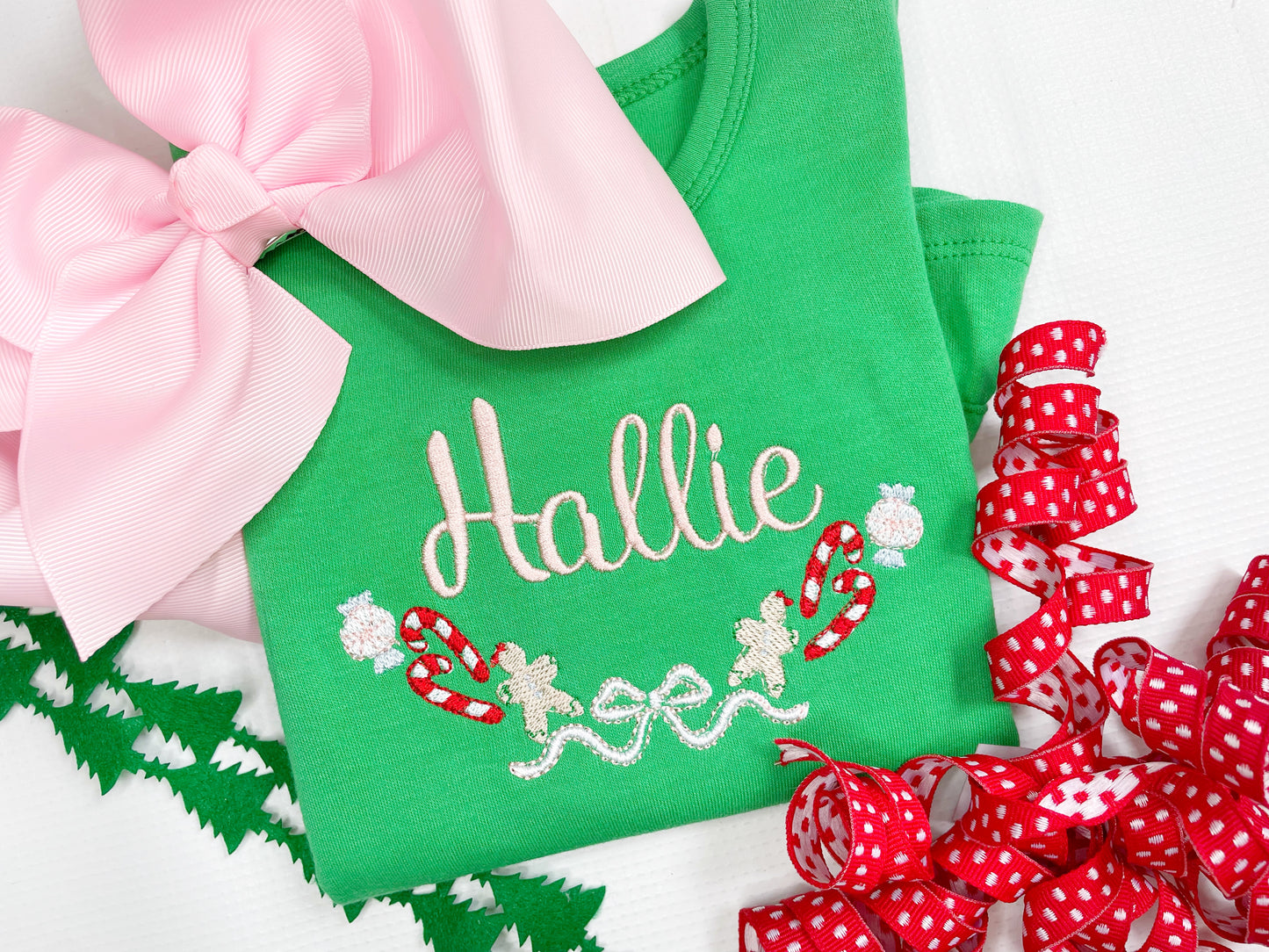 Christmas Sweets Monogrammed LS shirt