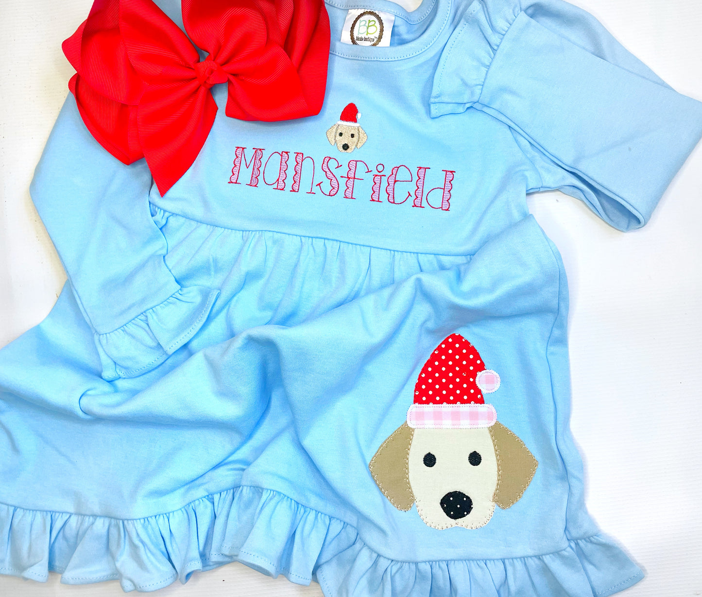 Christmas Pup Dress or Shirt Option