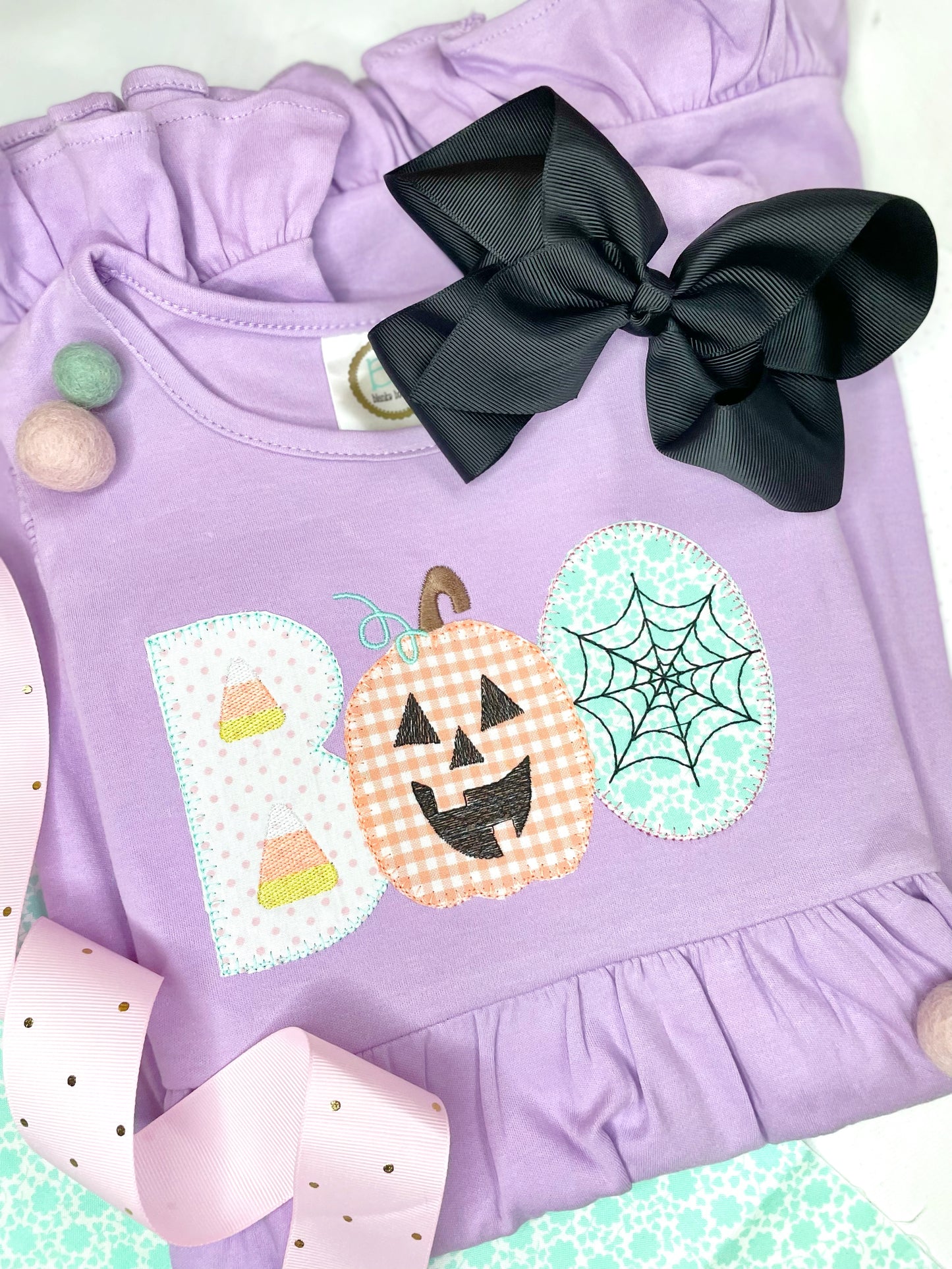 Girl's Short Sleeve BOO Dress