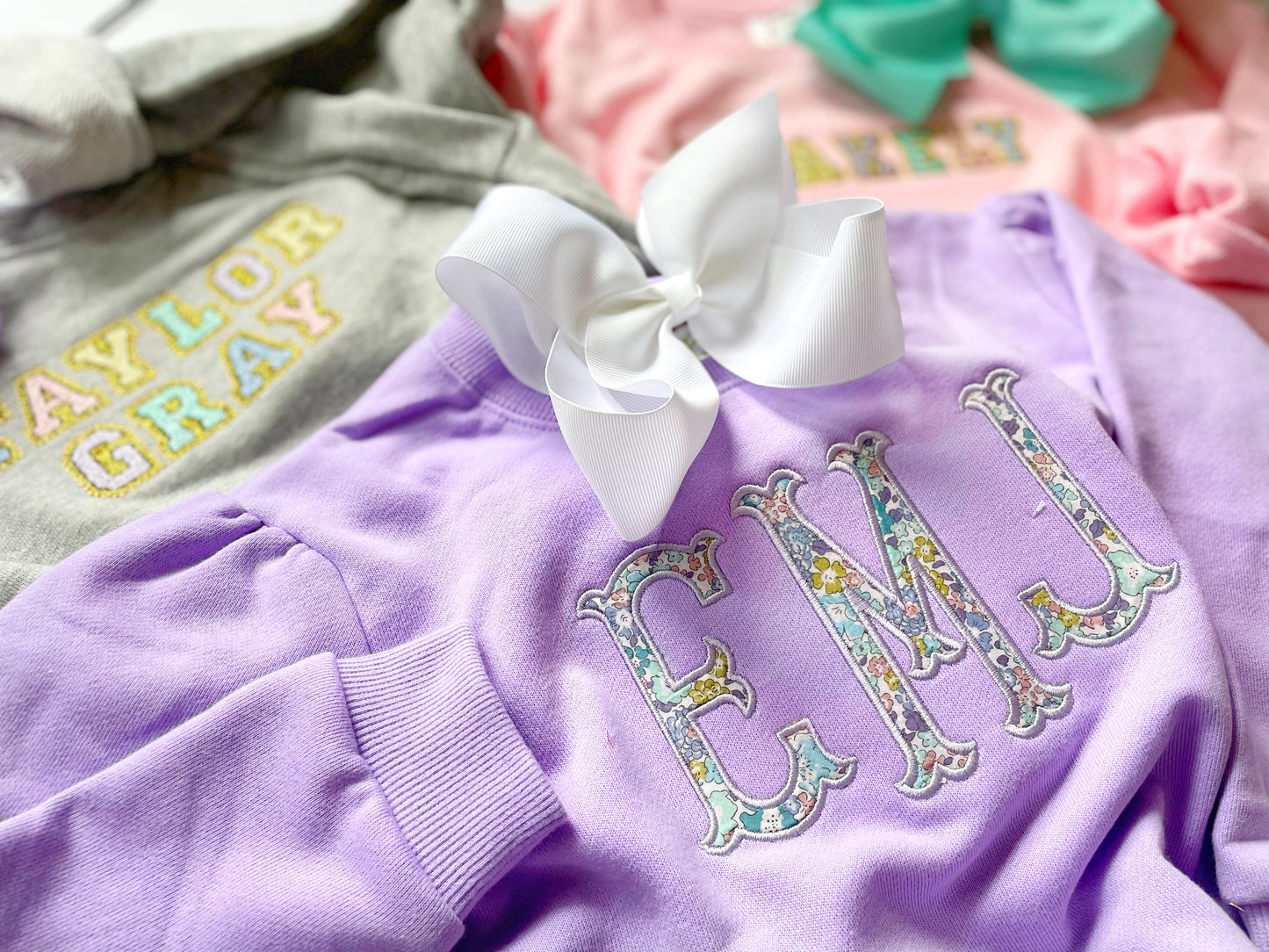 Custom Embroidered GIrl's Sweatshirts