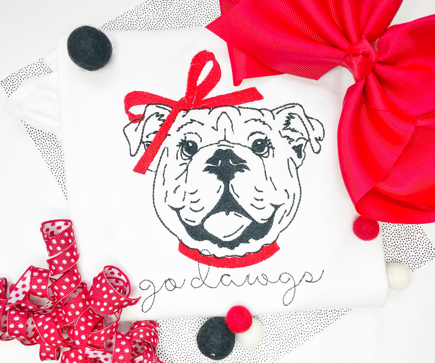 Bulldogs Ruffled Shirt/Dress Design