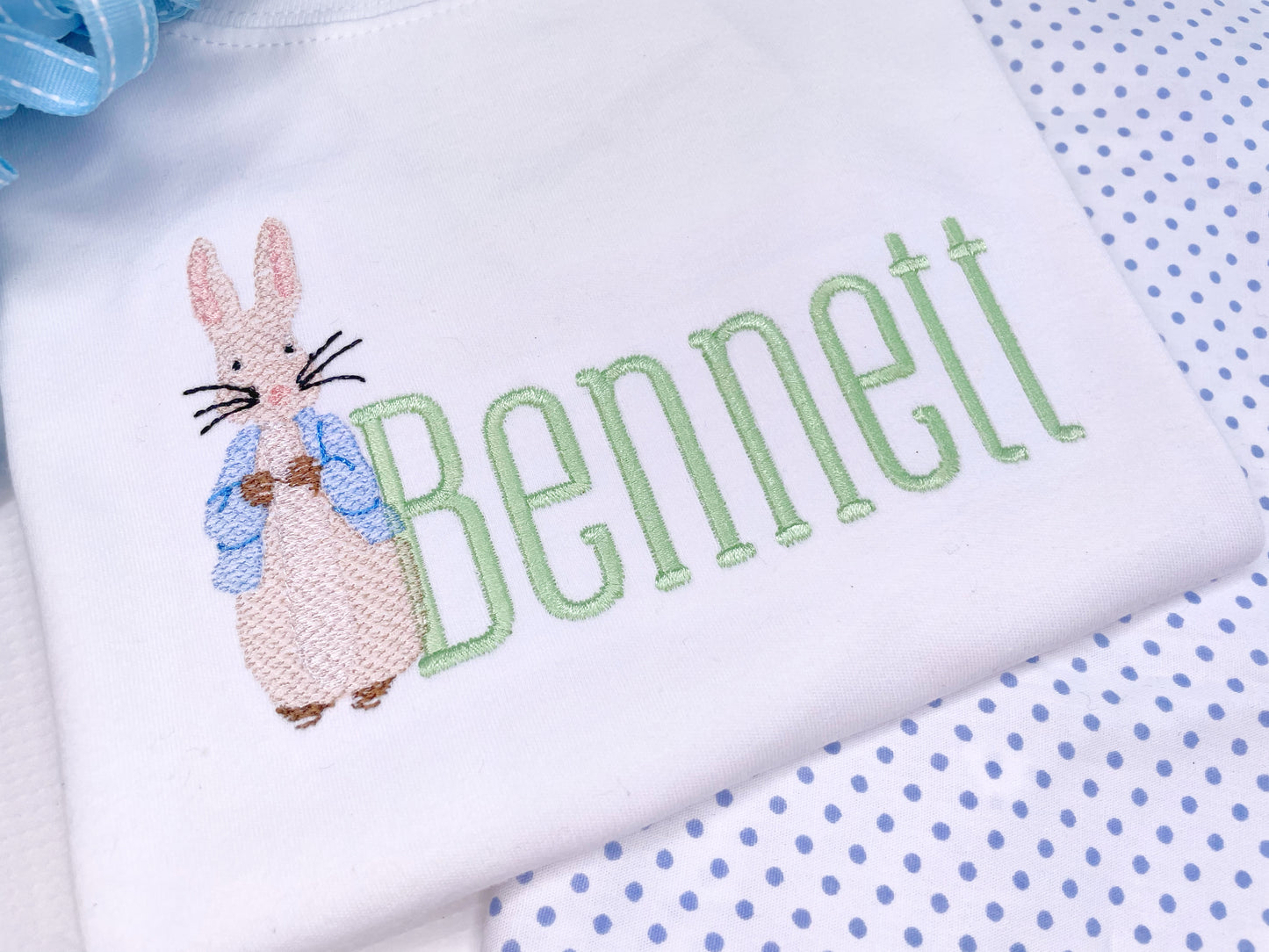 Little Blue Coat Rabbit Name Design
