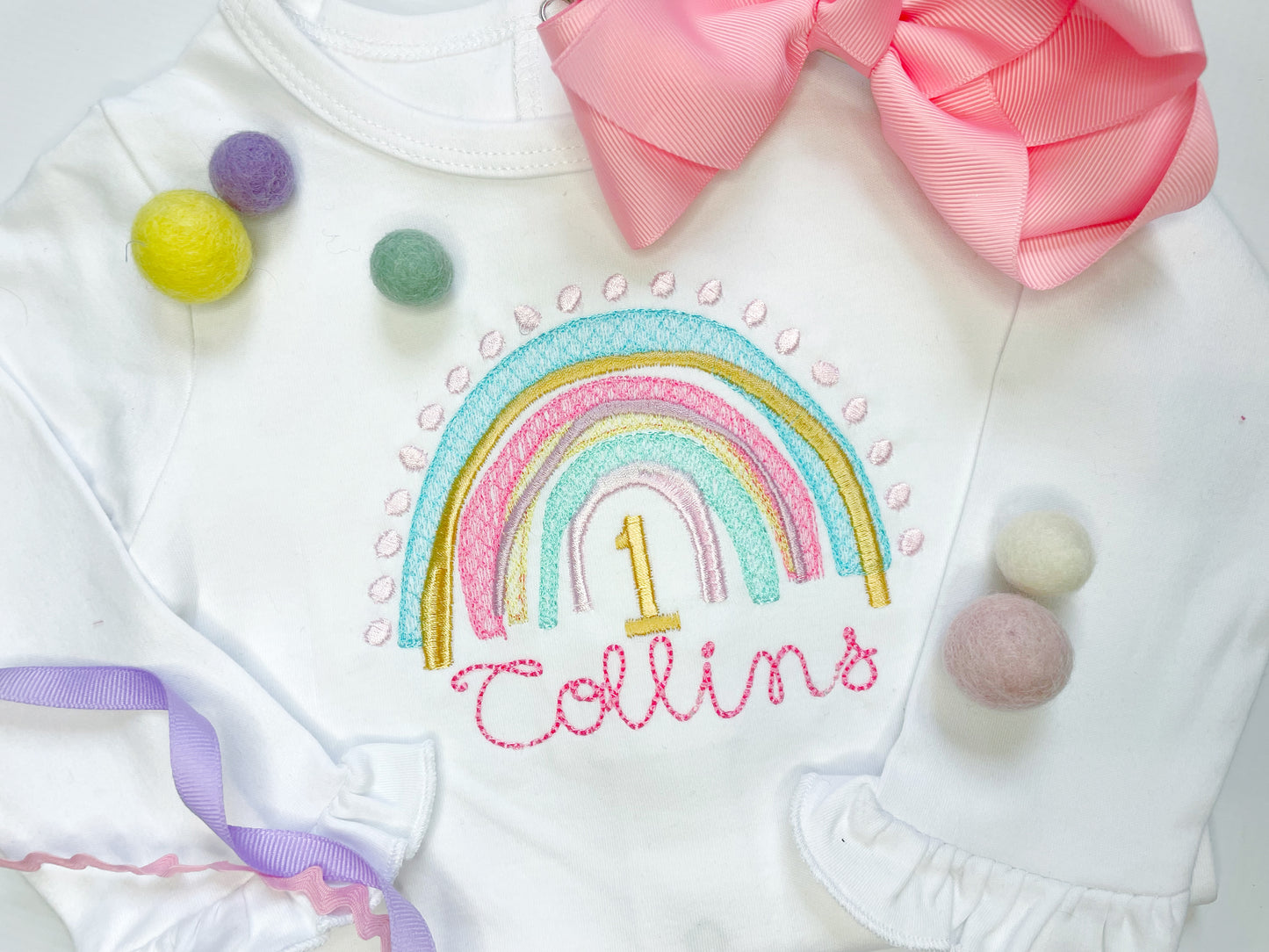 Boho Rainbow Birthday Shirt/Bodysuit