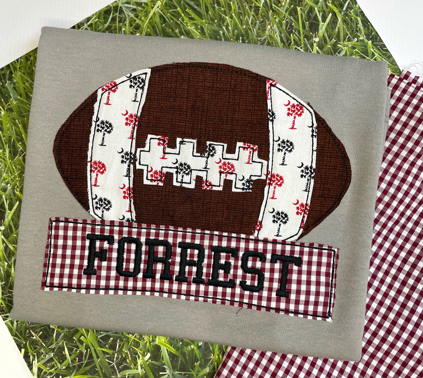 Boy's Team Football Design Short Sleeve