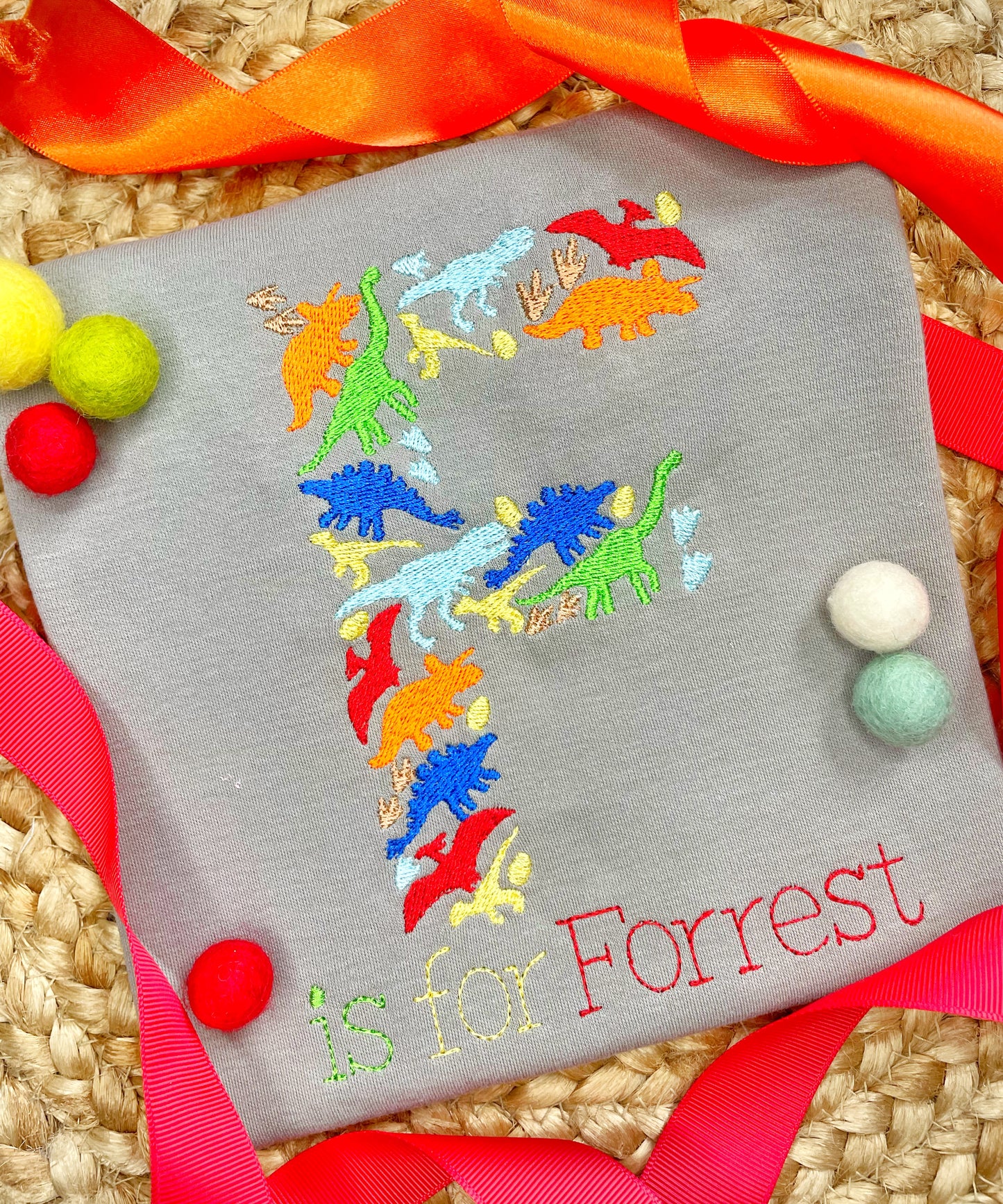 Boy's Initial Dino Shirt
