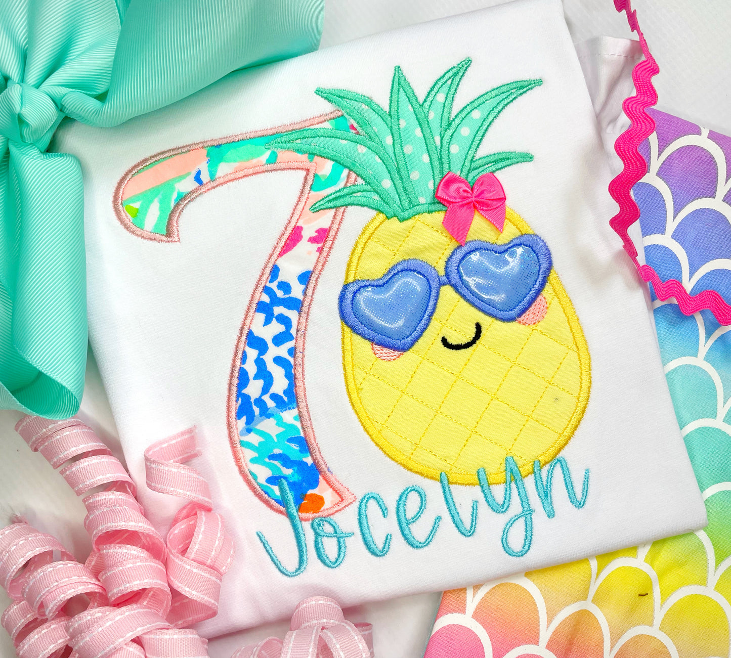 Girl's Pineapple Birthday Shirt