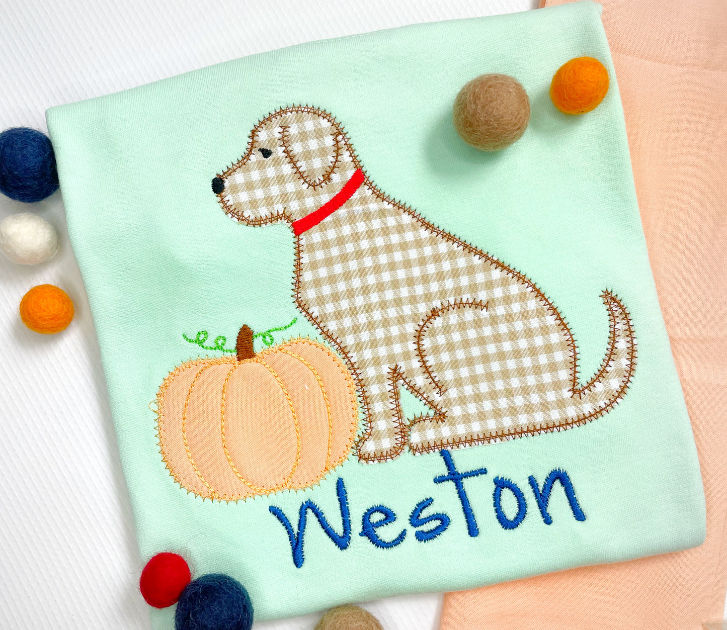 Pup and Pumpkin Boy's Fall Shirt