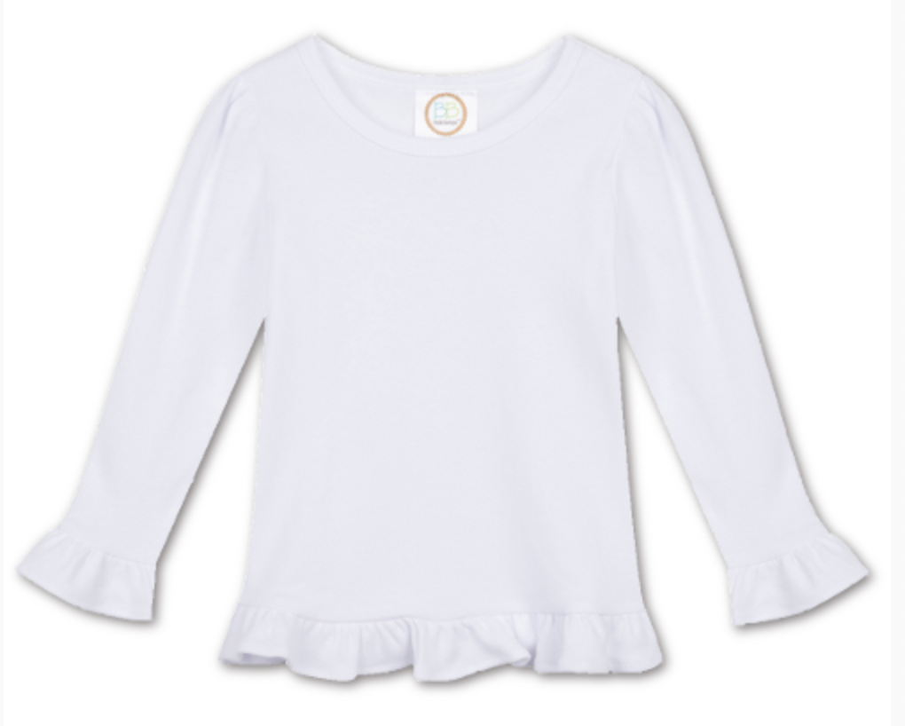 Ballerina Mint & Pink Applique Initial Shirt