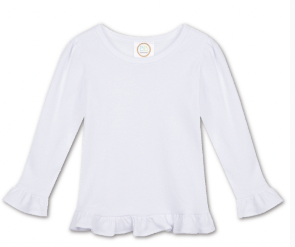 Girl's Halloween Alphabet Ruffled Shirt