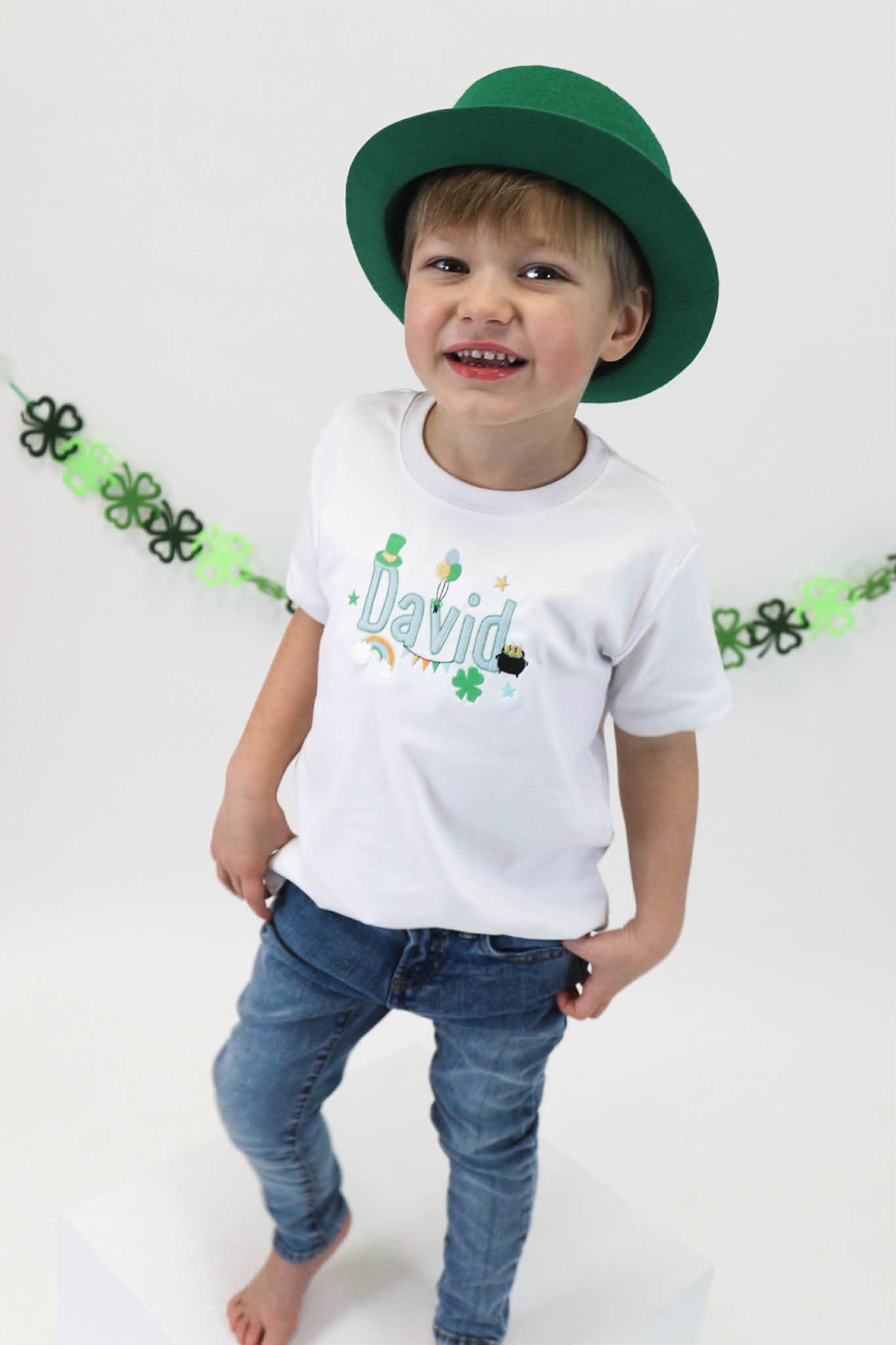 Boy's St. Patty's Name Design