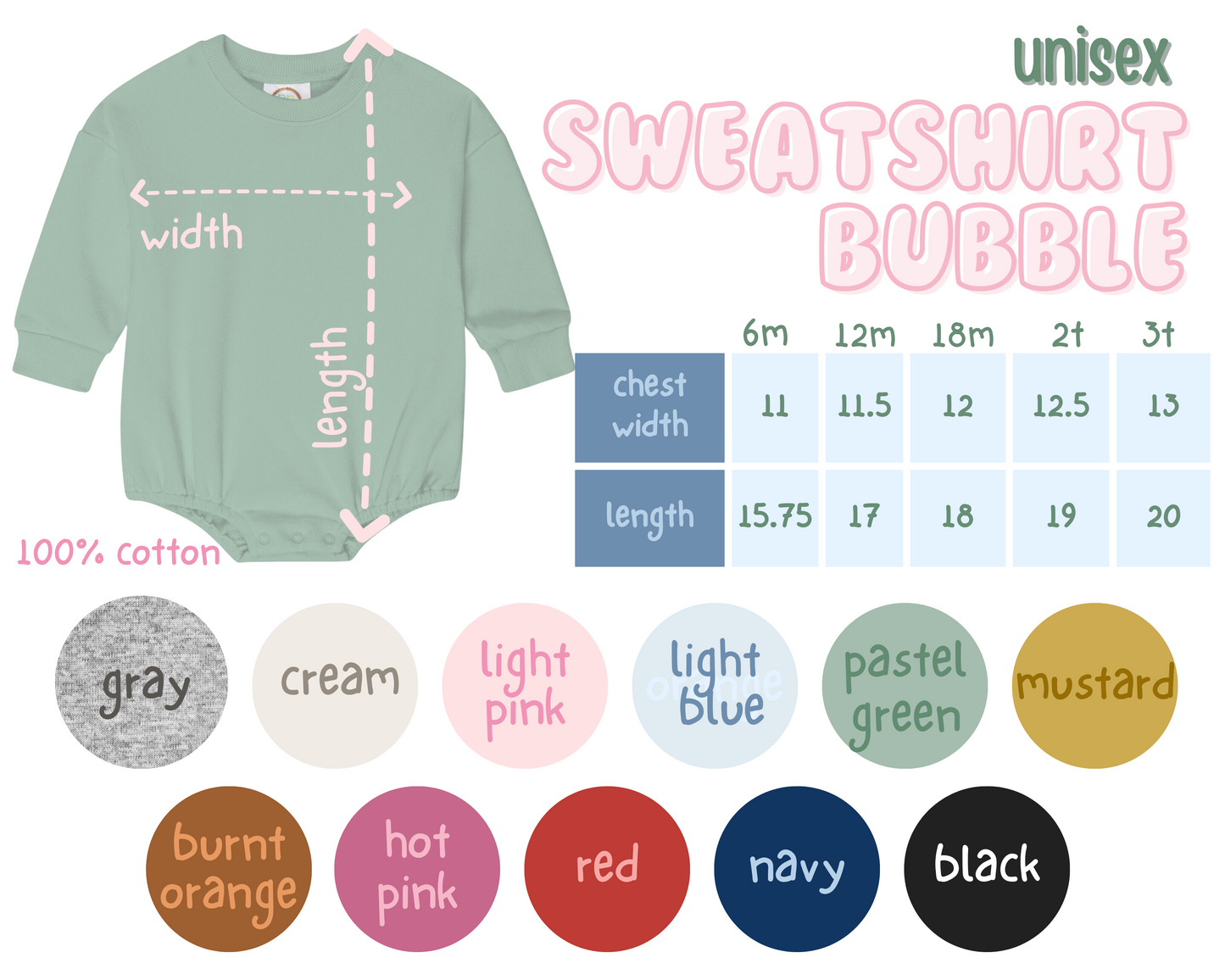 Single Letter Initial Infant Sweatshirt Bubble