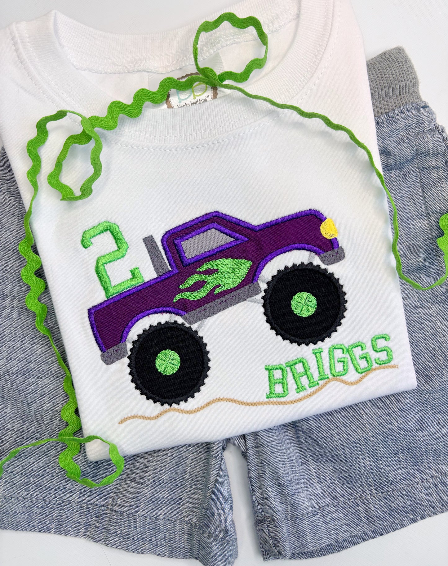 Boy's Monster Truck with Small Number