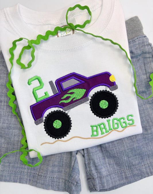 Boy's Monster Truck with Small Number