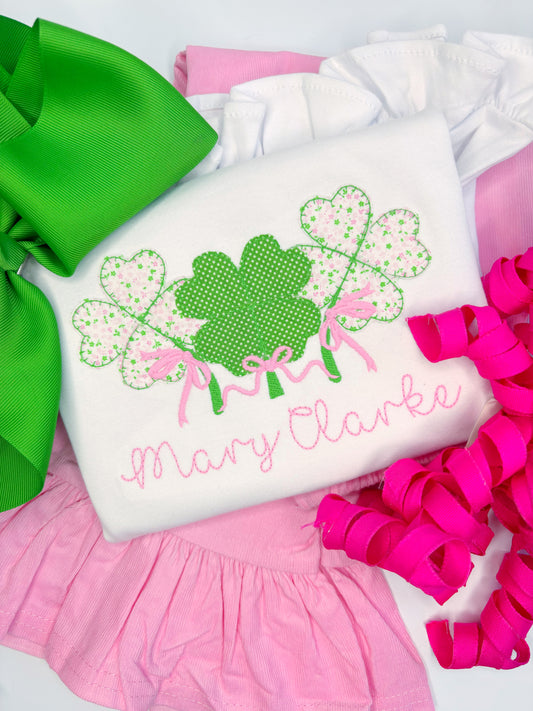 Happy Bow Shamrocks