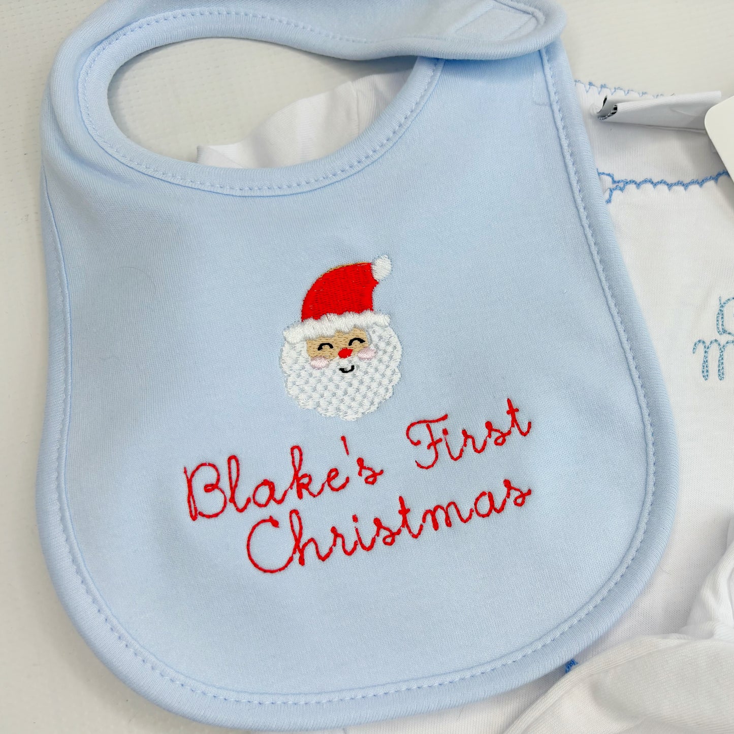 Baby's First Christmas Custom Bib