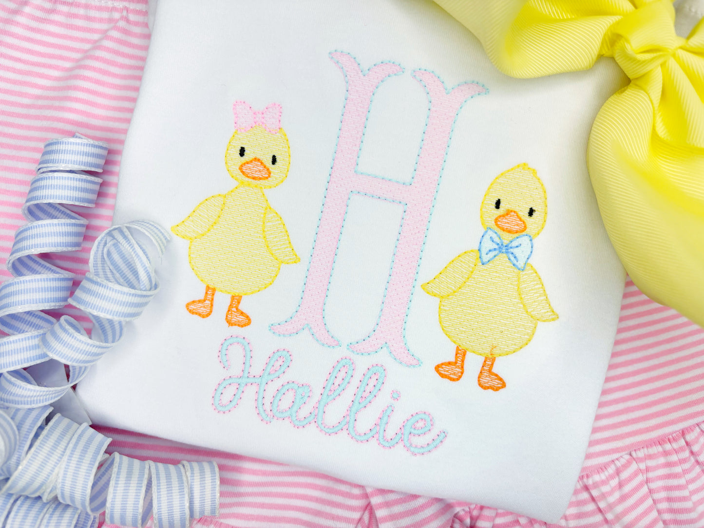 Spring Duckling Design (Add personalization in NOTES at checkout)