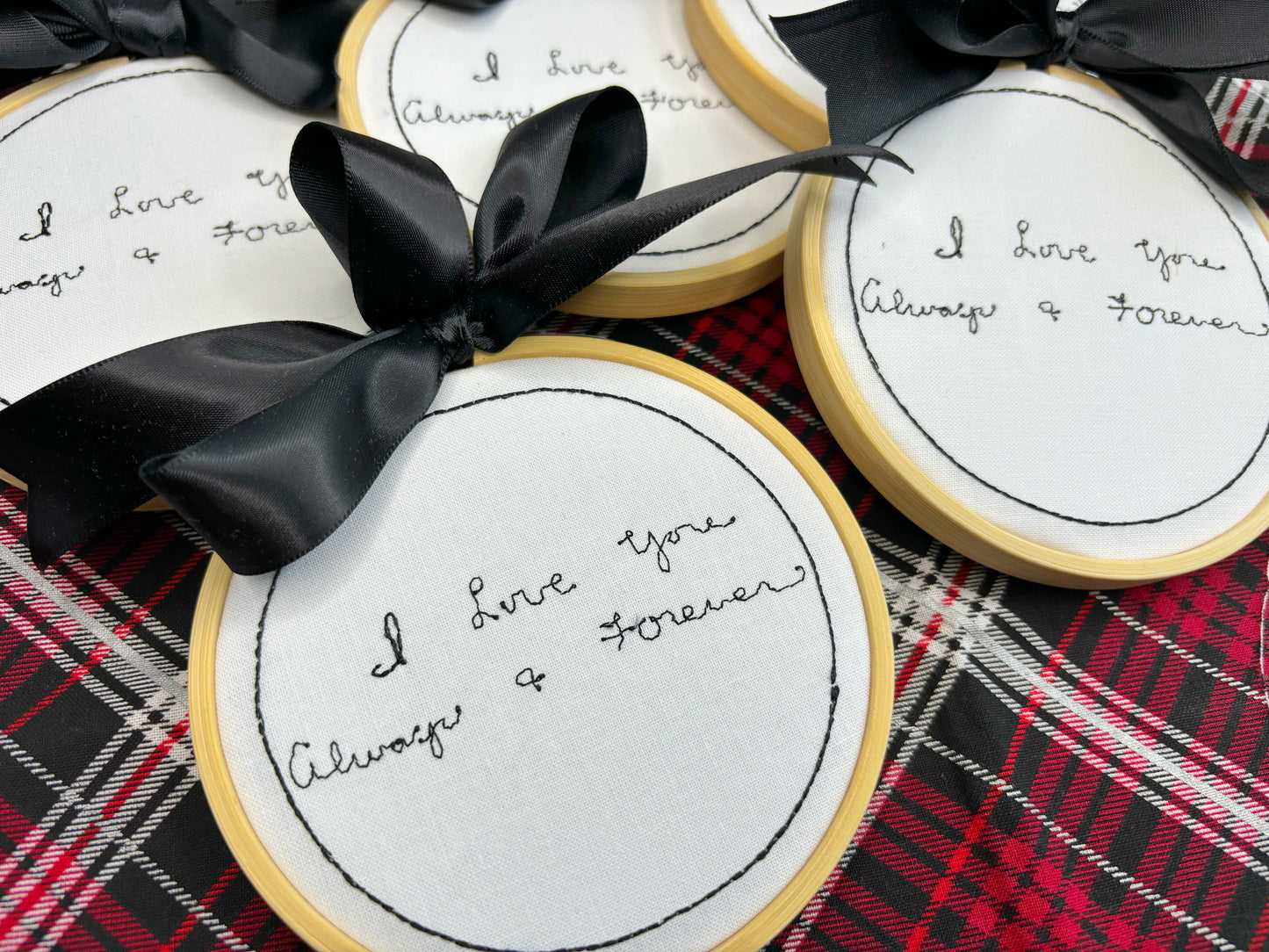 Loved One's Custom Hooped Handwriting Ornament