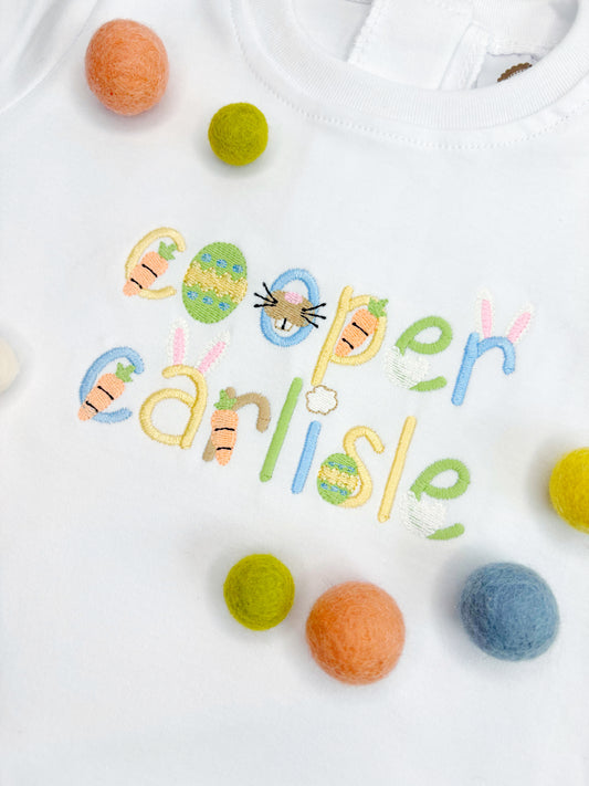 Easter Alphabet  Shirt or Dress