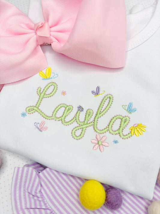 Hello Outline Font with Spring Bugs