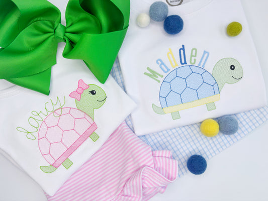 Spring Turtles Design-Boys & GIrls