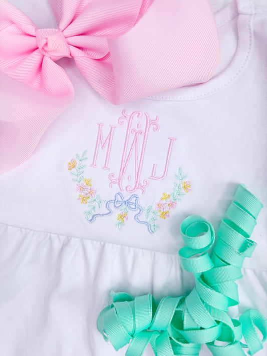 Girl's Custom Pastel Laurel Shirt or Dress