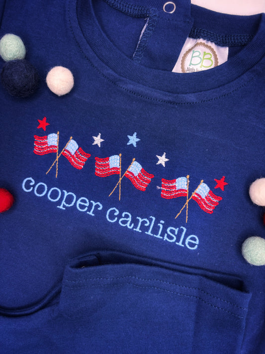 Patriotic Flag Trio Design