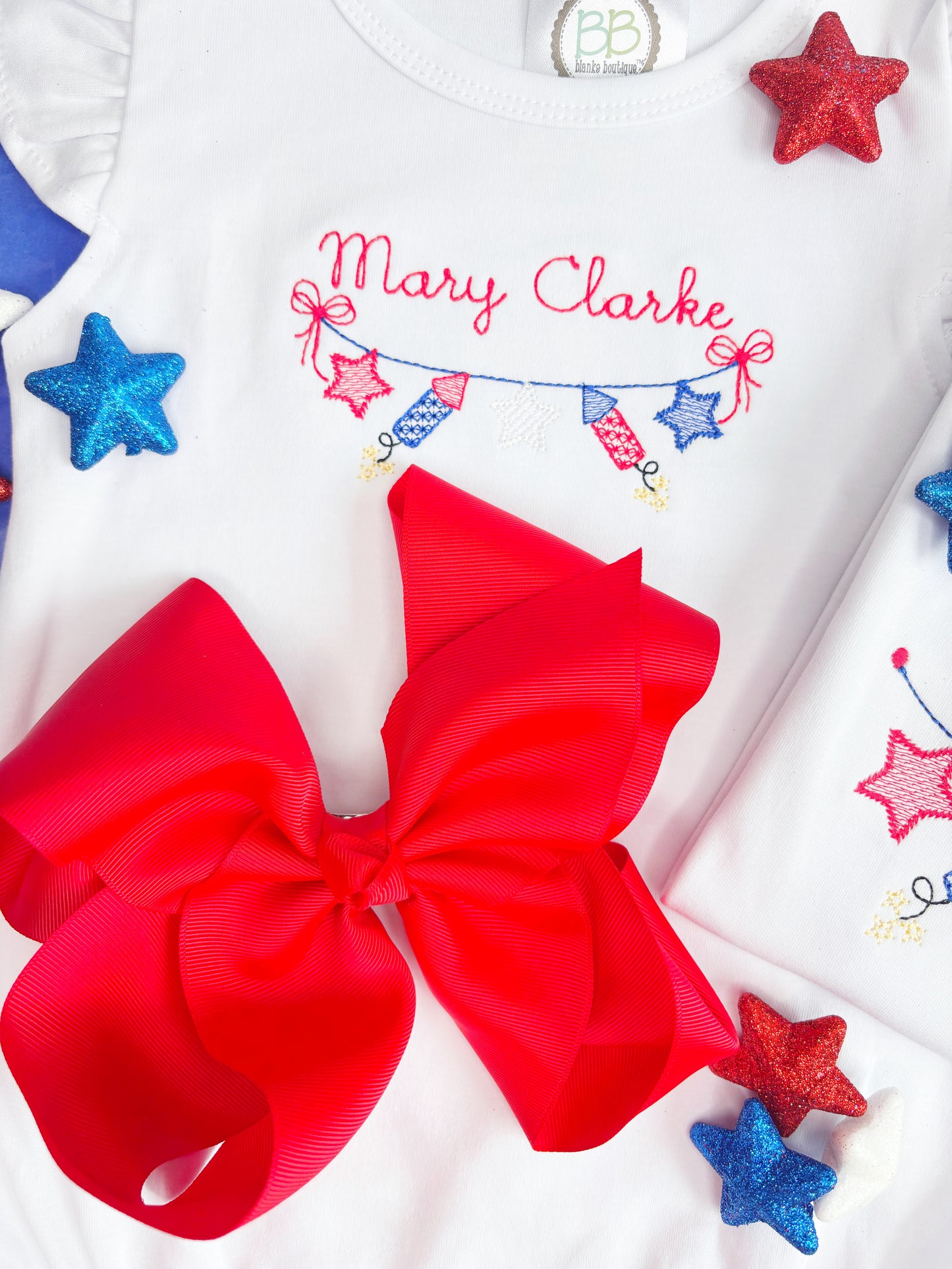 Fireworks & Stars Banner Design