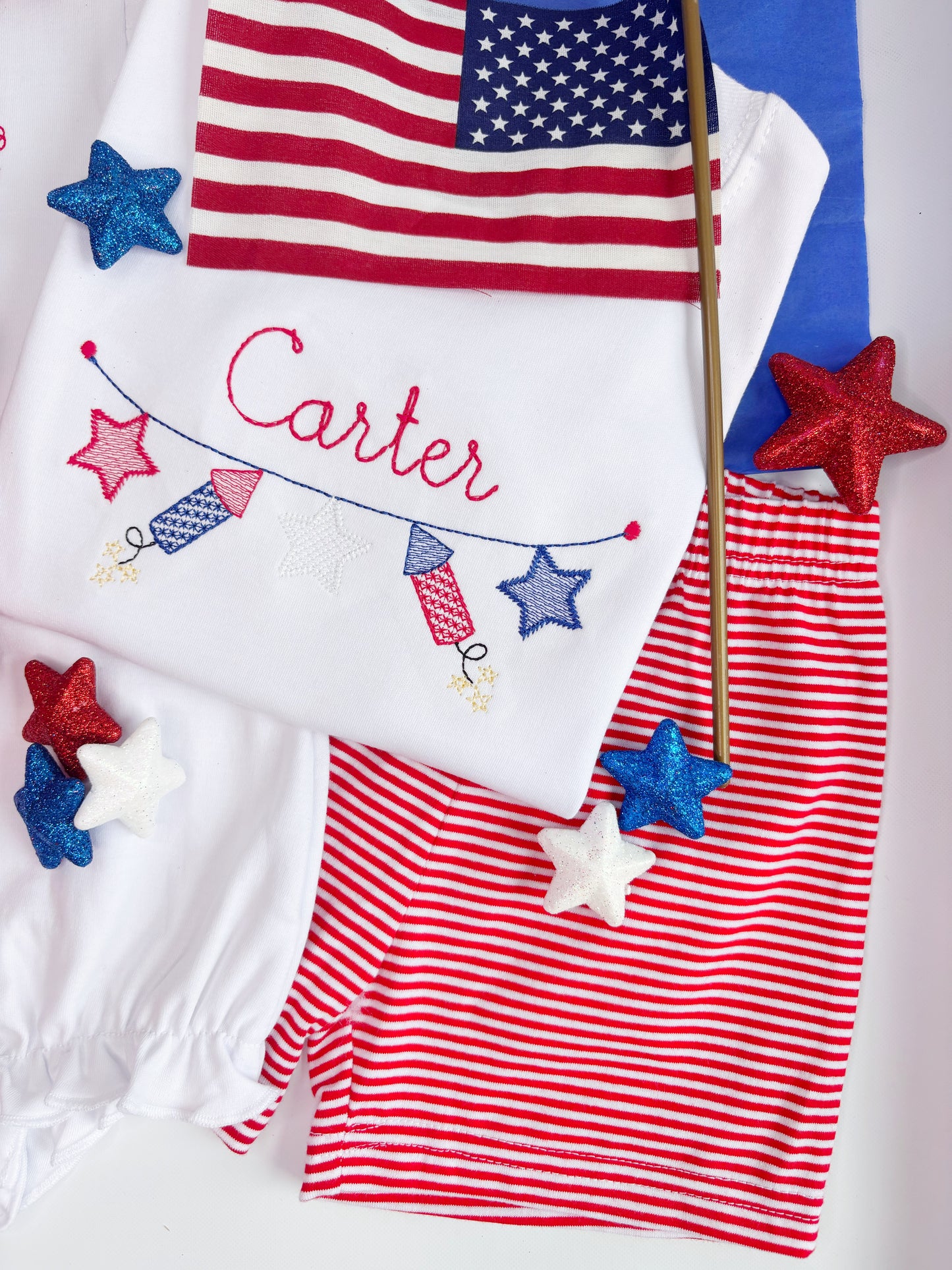 Fireworks & Stars Banner Design
