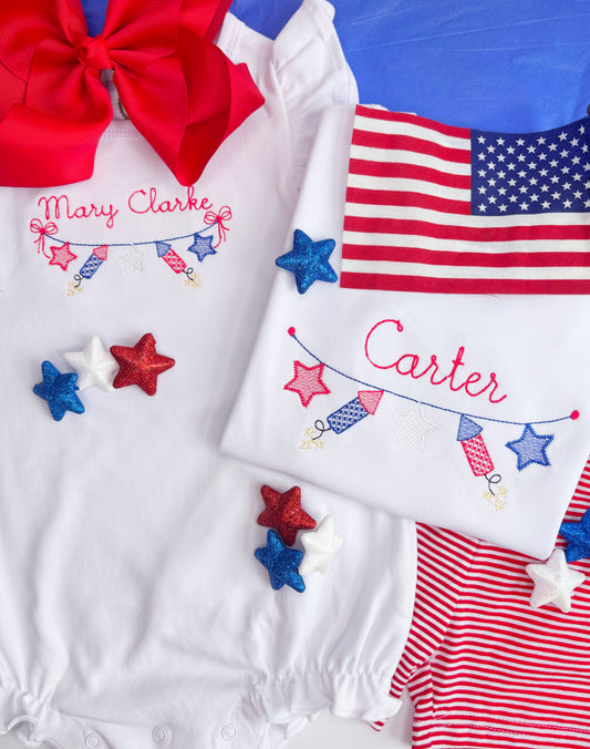 Fireworks & Stars Banner Design