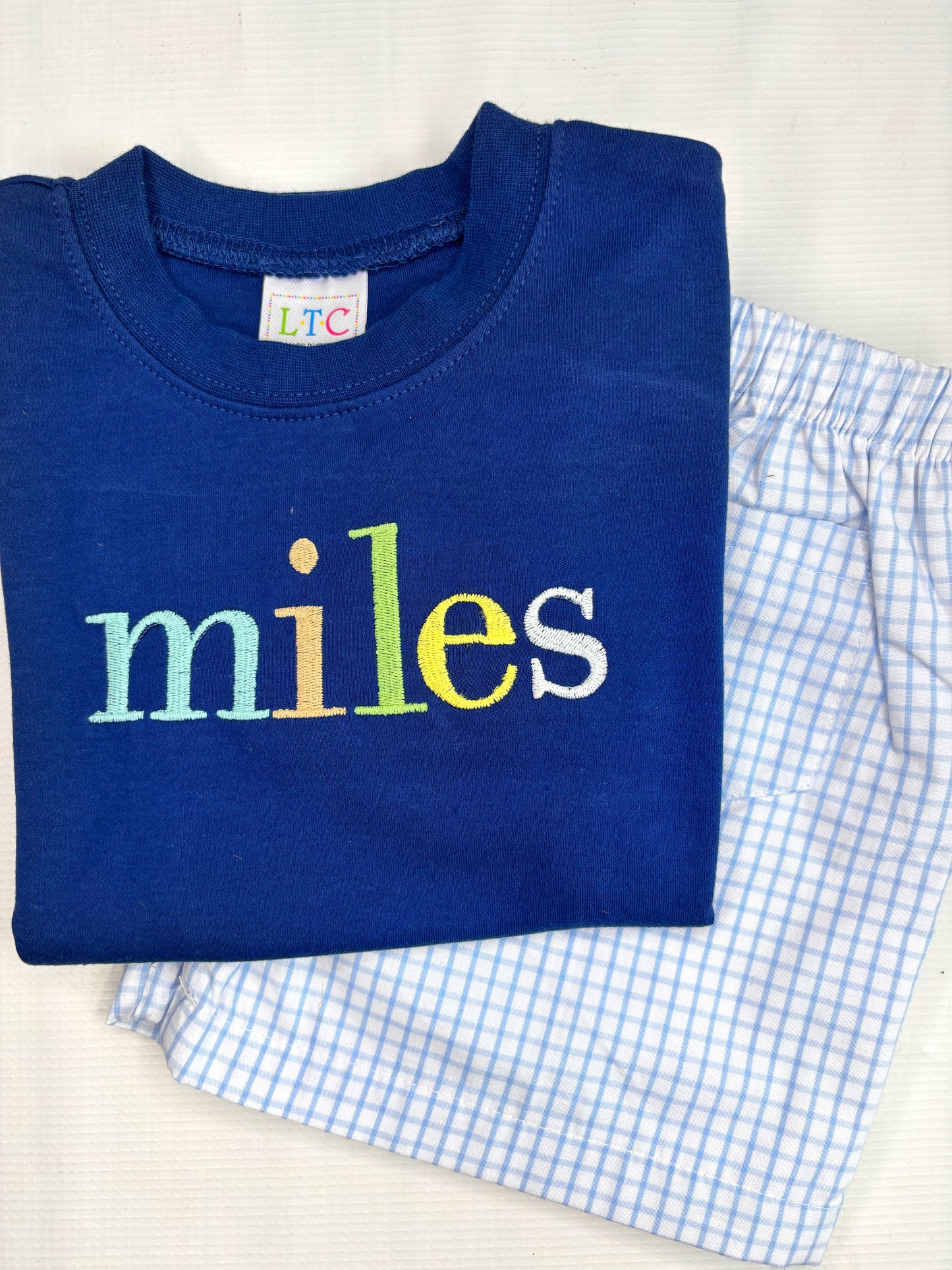 Boy's Lower Case Multi-Color Name Shirt