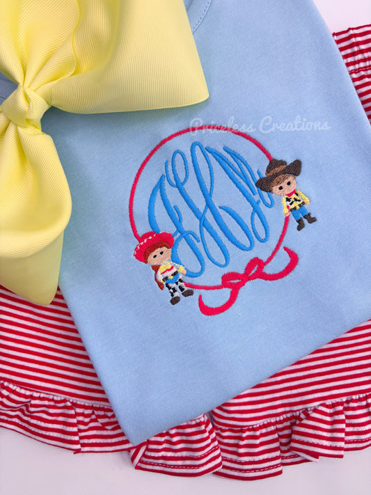 Howdy, Y'all Monogram Frame Design