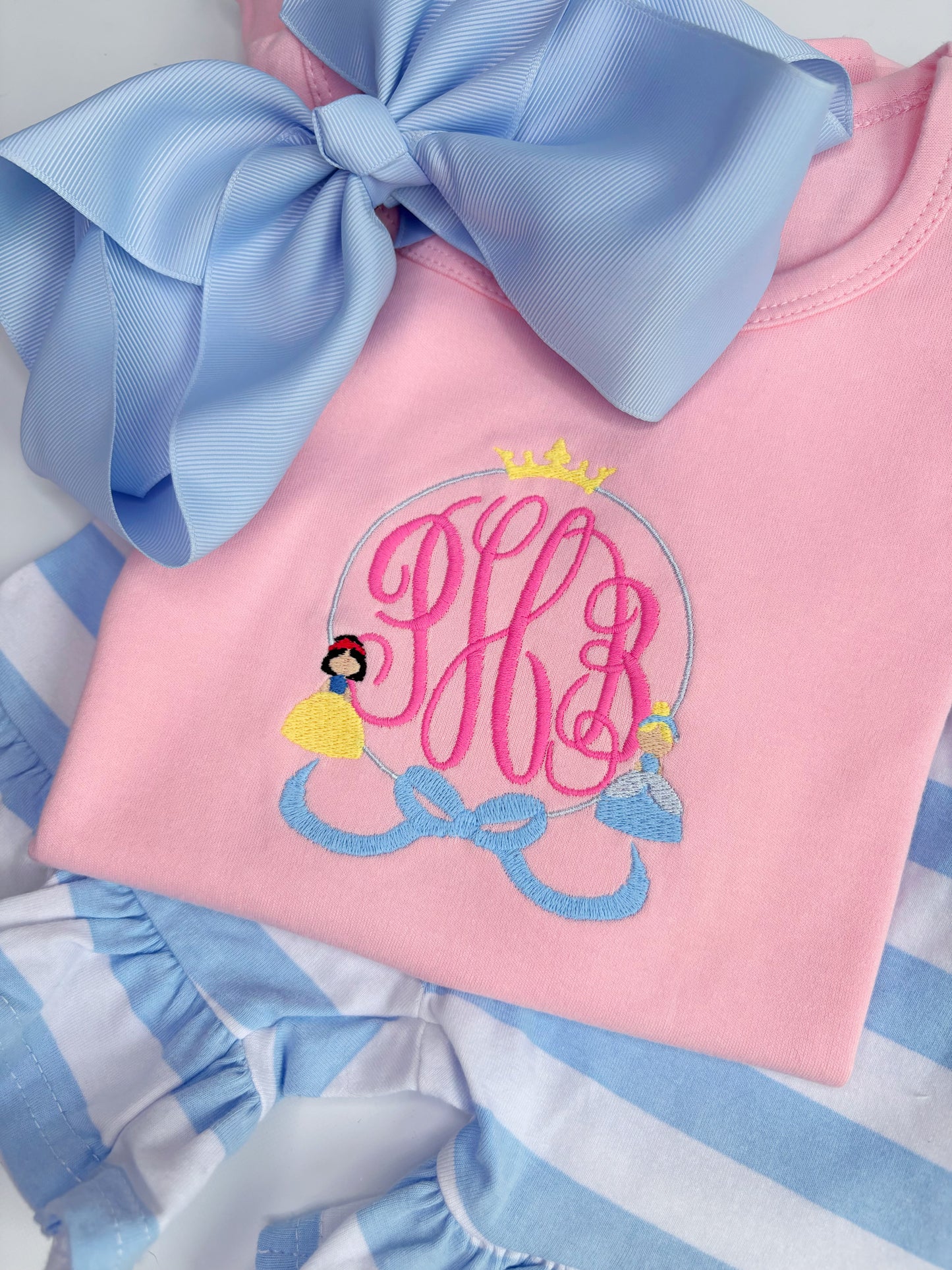 Sweet Princesses Monogram Frame Design