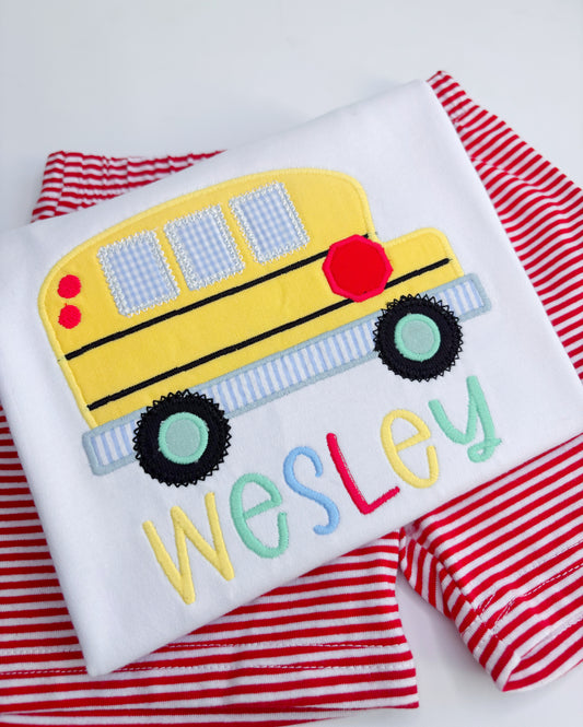 B2S Boy's Pale Yellow  Bus Shirt