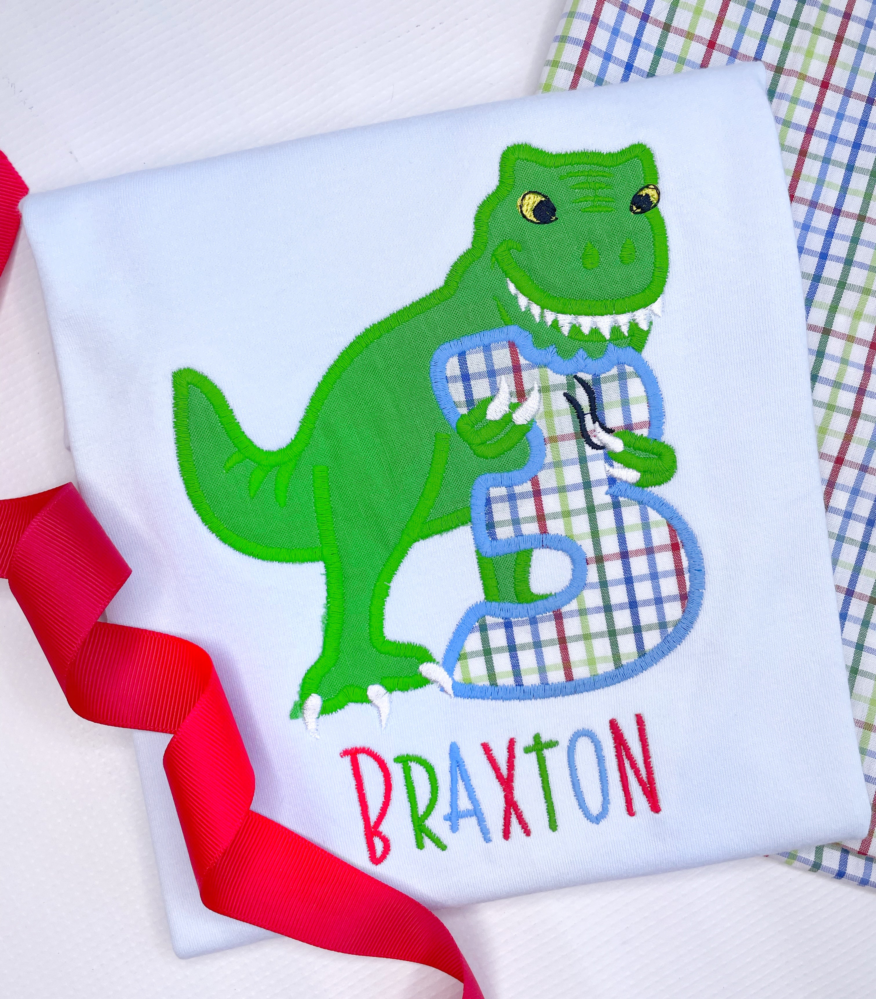 Rex Racer Birthday T-Rex 3rd Birthday Design – Priceless Creations Online