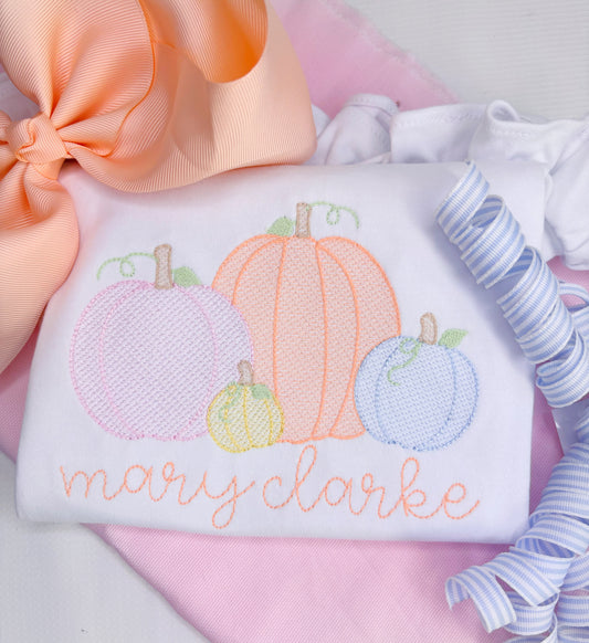 Pastel Sketchy Pumpkins
