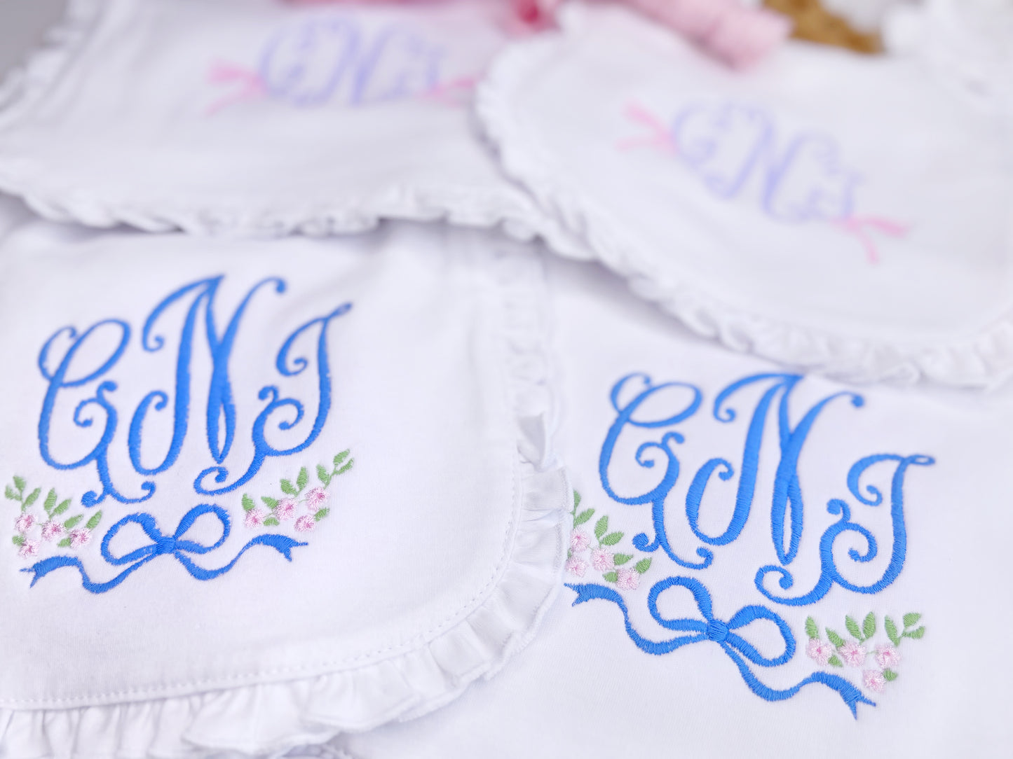 Eleanor Style Floral Monogram set