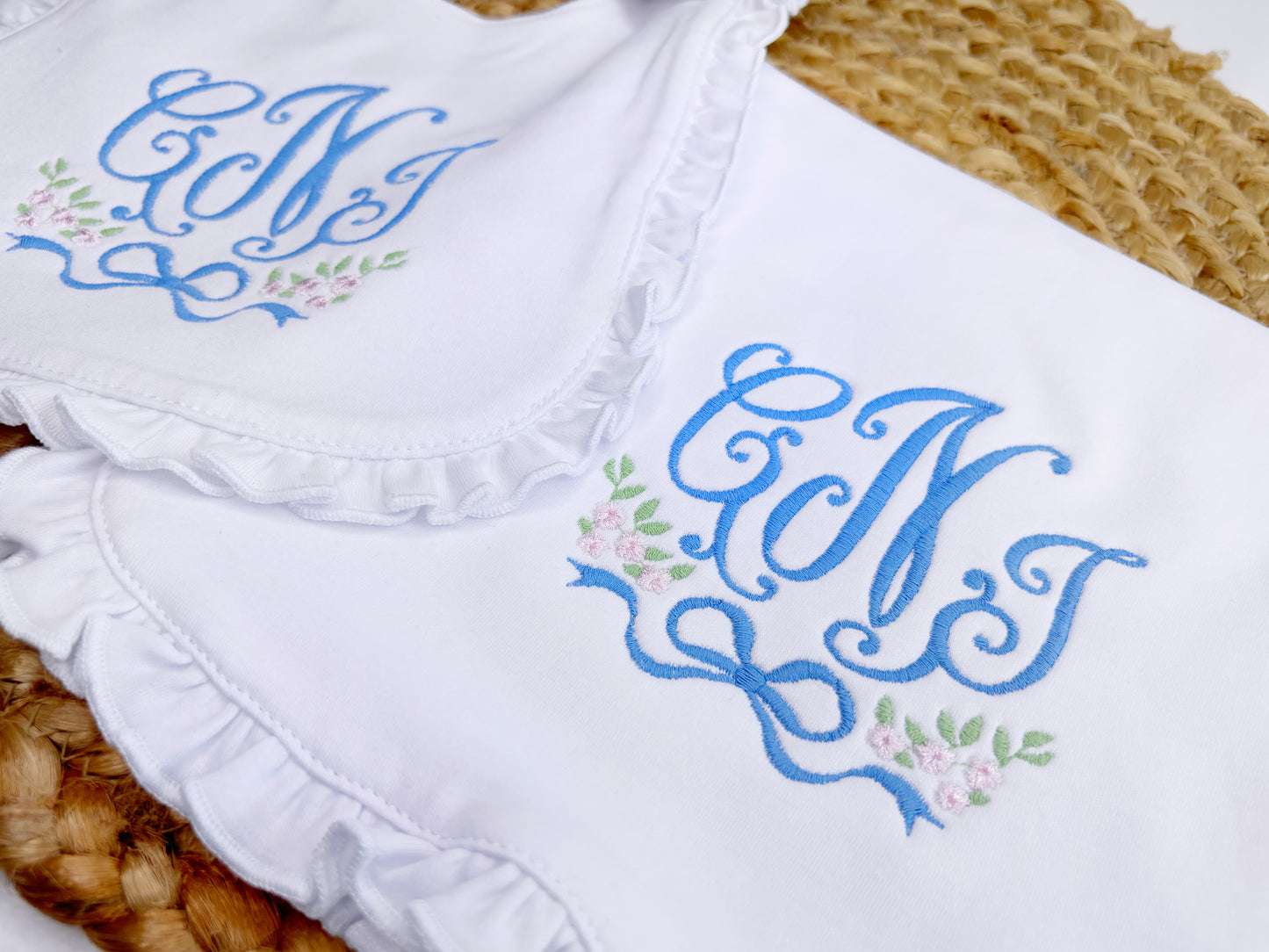 Eleanor Style Floral Monogram set