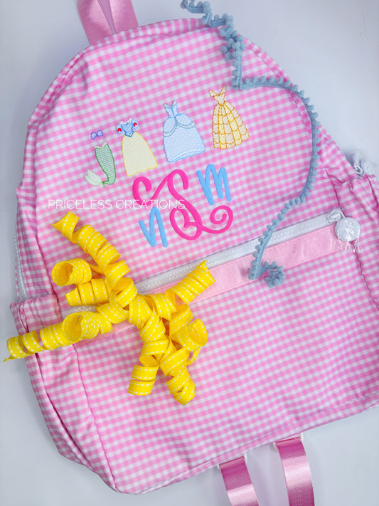 Princess Dresses Wipeable Backpack