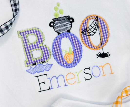 BOO Applique Design