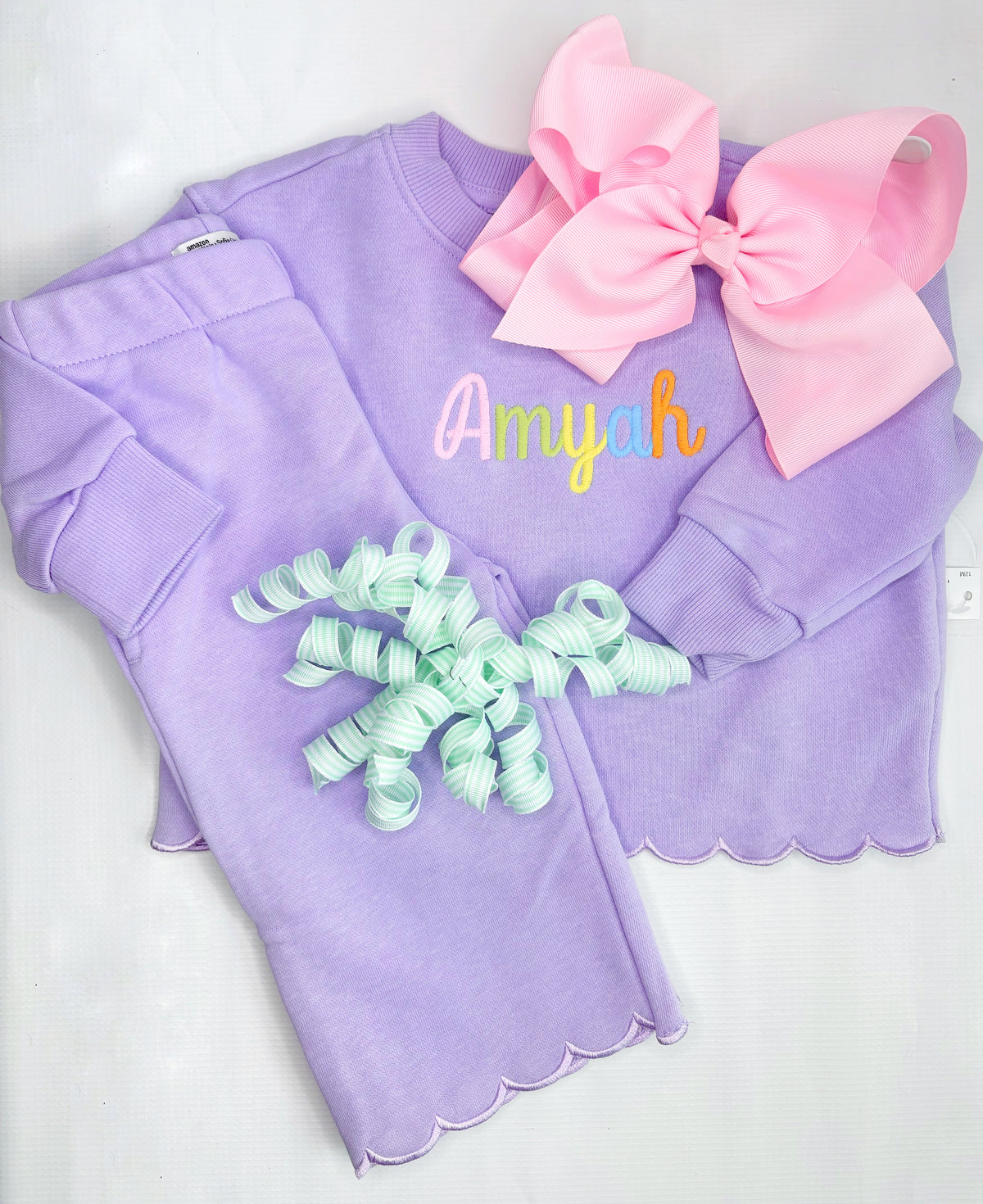 Girl's Scalloped Jogging Set