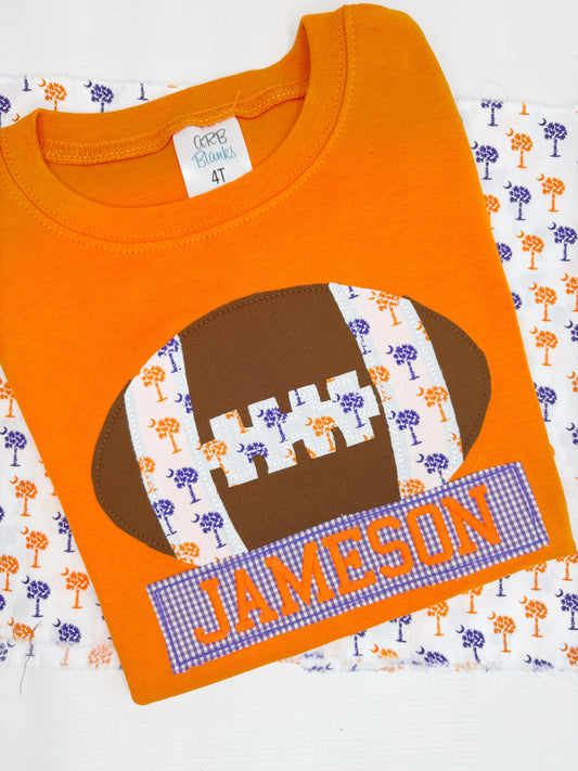 Boy's Team Football Design Short Sleeve
