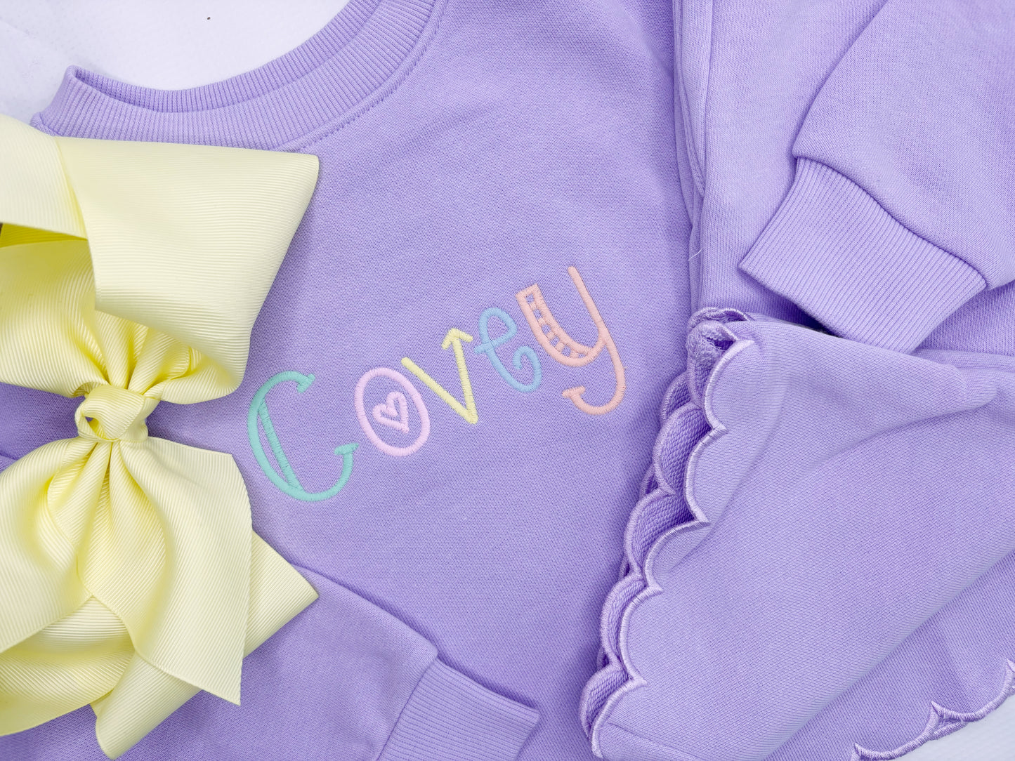 Girl's Scalloped Jogging Set