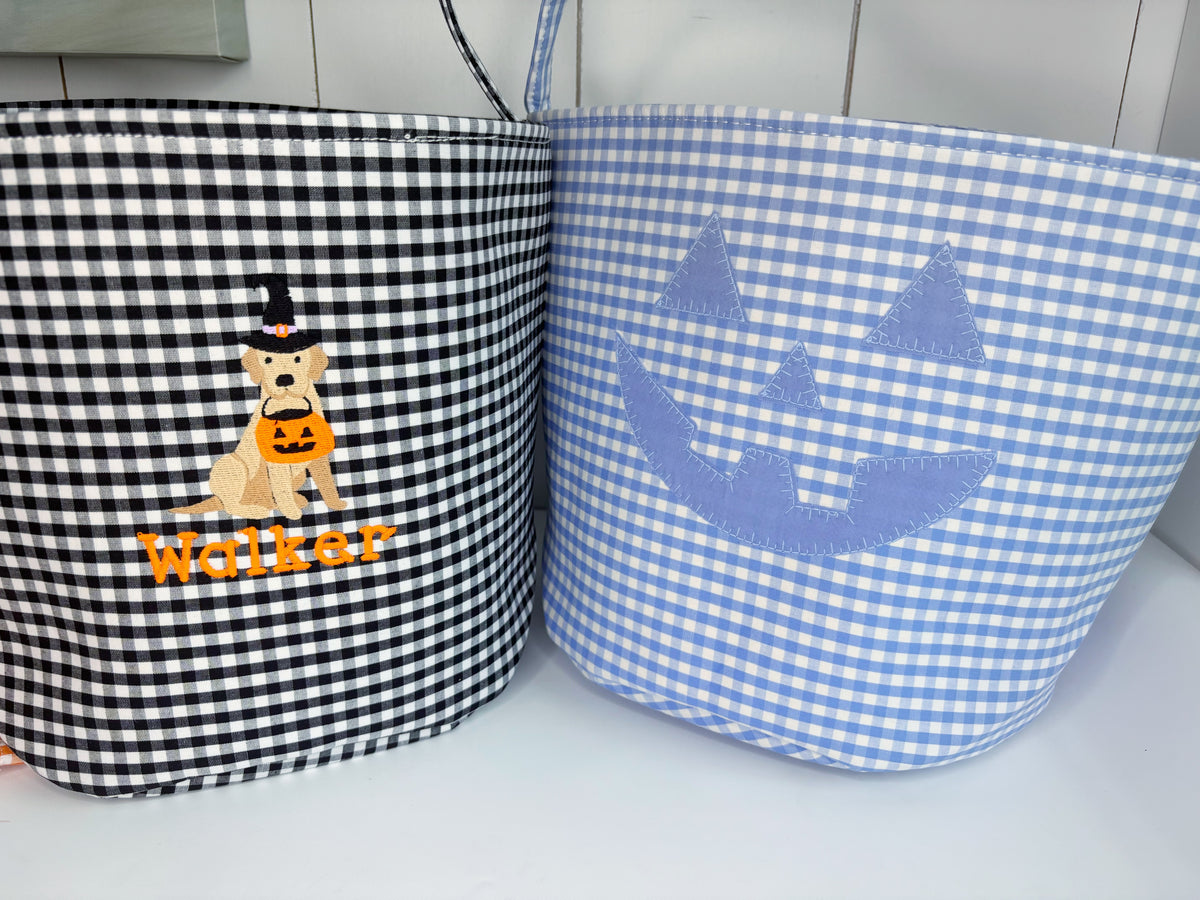 Custom Embroidered Halloween Buckets